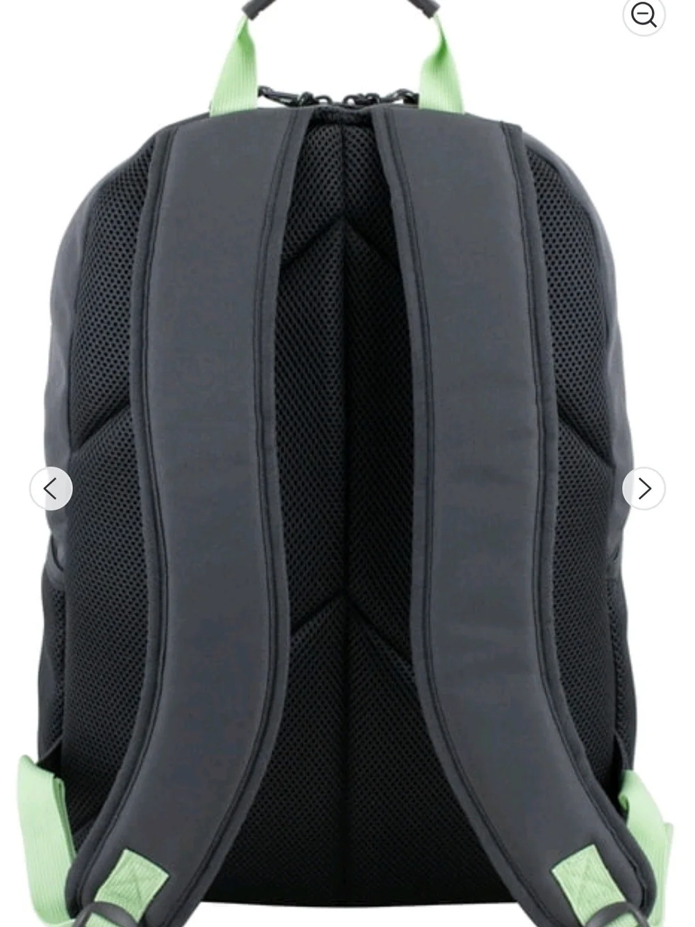 Gray Backpack Phone & Accessory Organizer with Lime Accent -